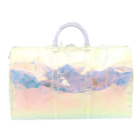 LOUIS VUITTON Monogram Prism Keepall Bandouliere 50 Bostonbag M53271